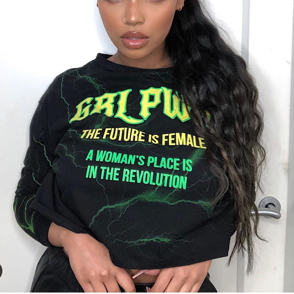 Graphic crop top